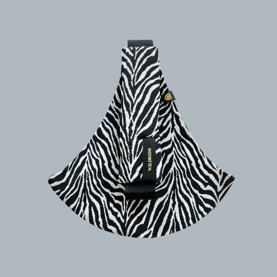 Black Zebra toddler carrier