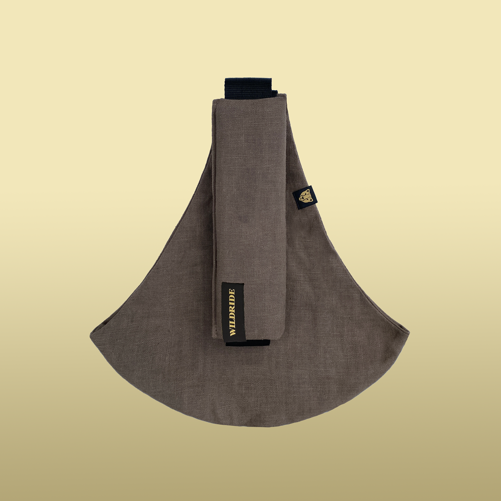 WIRDRIDE 抱っこ用スリング - Brown Linen ブラウンリネン Brownlinnengeellabelweb.png?v=